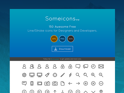 Someicons Update clean free freebie fresh icons ios mobile someicons ui ux web design