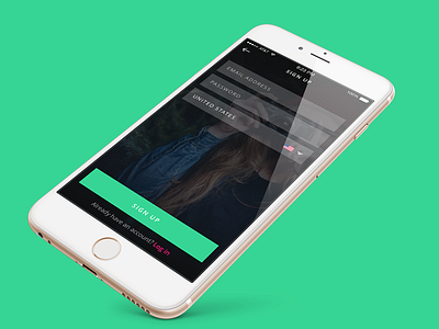 Sign Up clean ecommerce flat fresh ios mobile signup ui ui sources ux web design