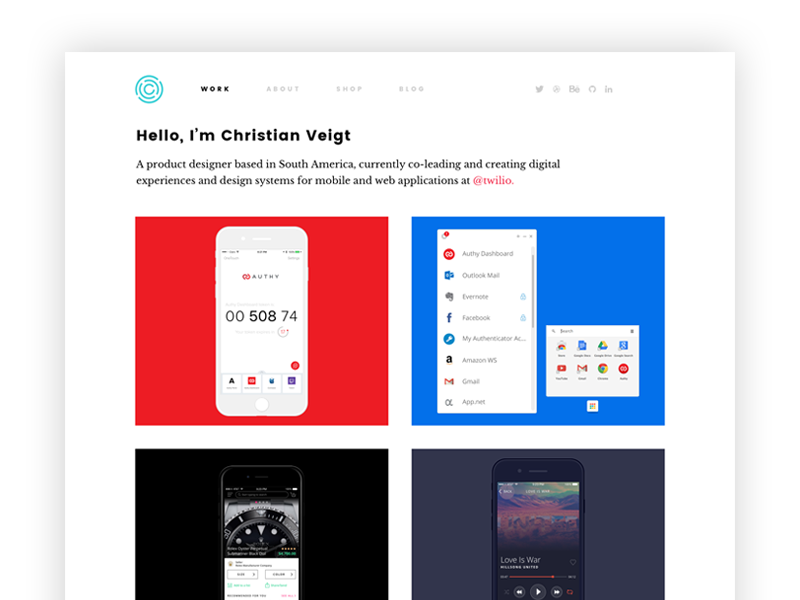 New website web design responsive portfolio website css html mobile fresh clean ui ux