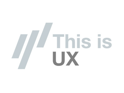 This is UX blog concept gray logo minimalism ux web wordpress