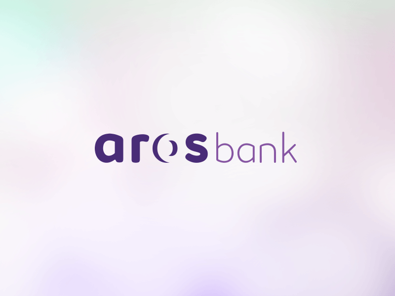 Aros Bank bank branding icon logo logotype typography woman bank