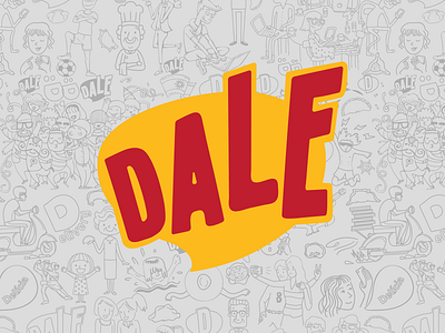 Dale branding design empanada food logo logotype restaurant typography
