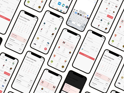 She Scored - A special calendar for the spouses of sports fans app app design calendar design designer product designer sports ui ux ux ui