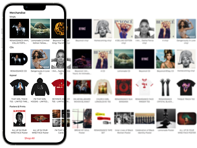 Apple Music Merchandise Feature app apple apple music designer iphone music app redesign ui ui ux ux