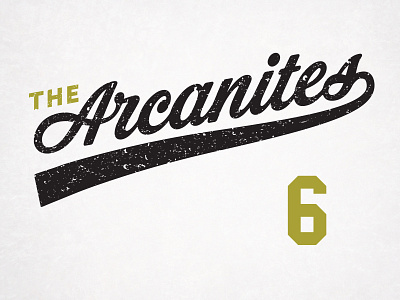 The Arcanites baseball design illustration logo media rough sand social social media sports summer texture