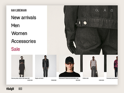 #DailyUI Challenge 003 - Landing page (Han København re-design) app branding challenge daily ui daily ui 003 daily ui challenge dailyui dailyui challenge dailyui003 design e commerce fashion figma han kjobenhavn han kjøbenhavn landing page landingpage re design re design ui