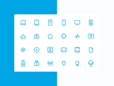 Icon set for online digital store digital icons online-store outlines set web