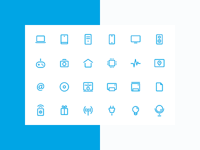 Icon set for online digital store digital icons online store outlines set web