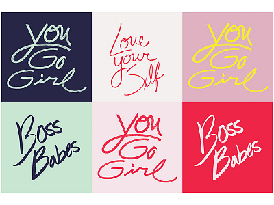 Year of the Woman lettering branding color design lettering type art