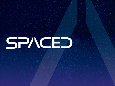SPACED Logo Revision ai blue dribbble graphicdesign illustrator logo logodesign space type typography