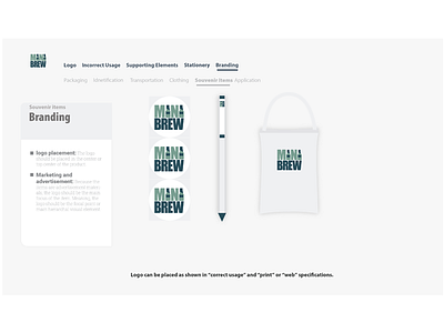 Mini Brew Style Guide brand guide logo style guide ui user experience user interface ux