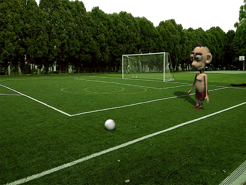Monkey Soccer Player 3d animation modeling