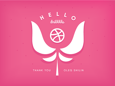 Heydribbble dribbble first shot flower gav thanks