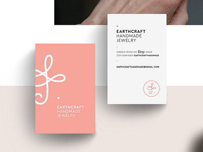 Earthcraft handmade jewelry cards craft earthcraft handmade jewelry logo pink