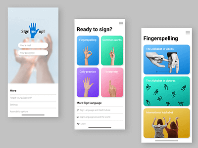 Sign Language learning App