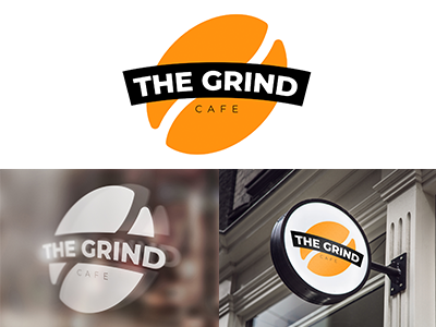 Thirty Logos: The Grind coffee logo logo design the grind thirtylogos