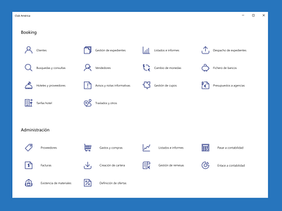 Backend icon design