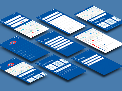 Metro Madrid UI Mobile App app app design interface madrid metro ui ui design user experience ux ux design uxui