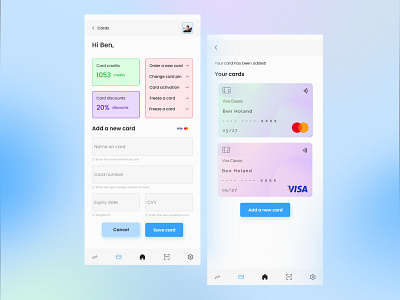 Banking mobile app UI UX design