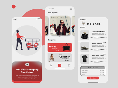 Online Shopping E-Commerce App Design