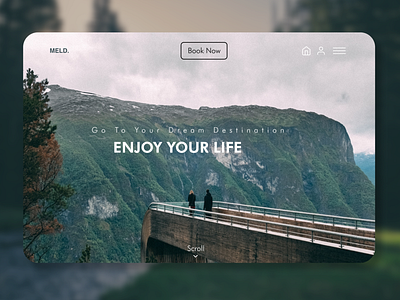 Travel & Booking Website Landing Page Minimal Design