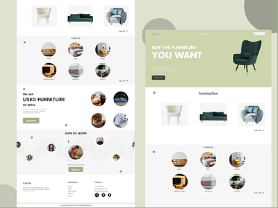 Furniture E-Commerce Web Design - Minimal