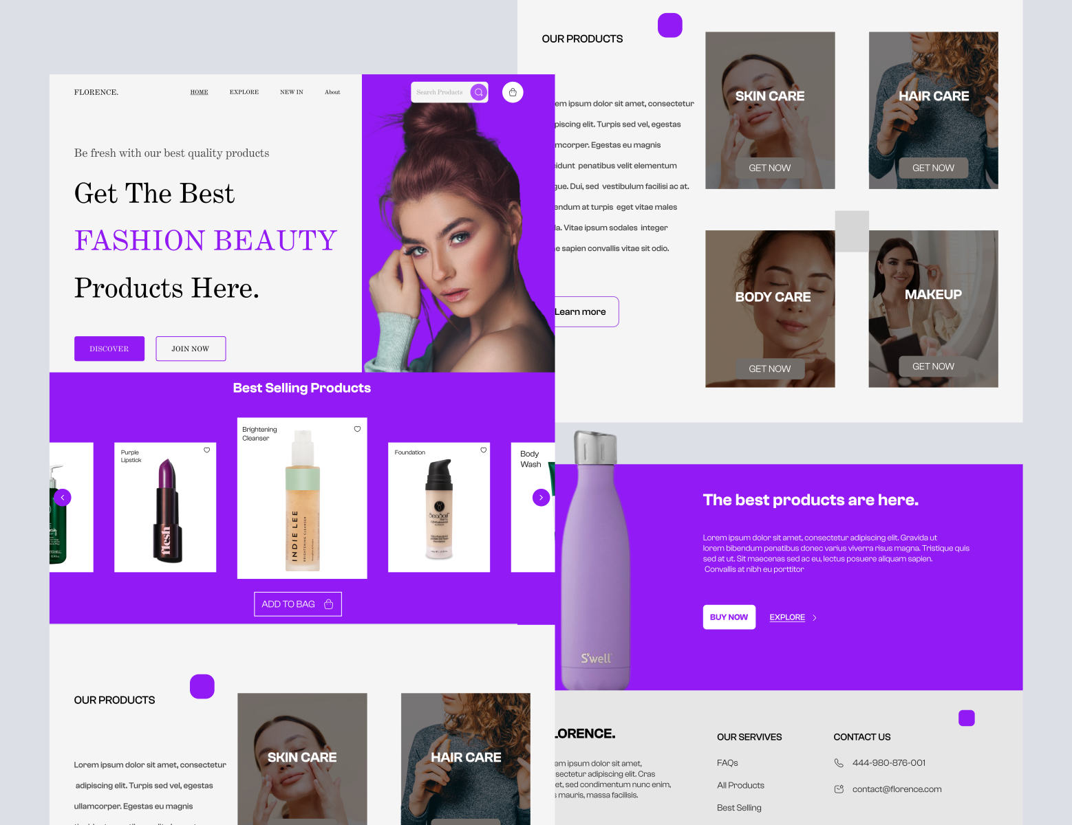 Ecommerce - Beauty Product Website Design by Muhammad Abdul Rauf on ...