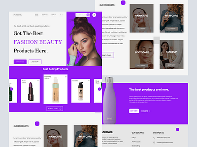 Ecommerce - Beauty Product Website Design beauty beauty products body cair brand website branding cosmetics cosmetics web ecommerce fashion makeup online shopping raufuiux shopping skin care ui ui ux uidesign ux web website design