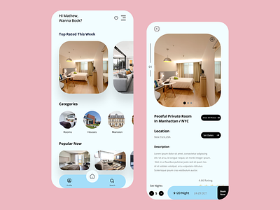 Rooms , Houses Booking App