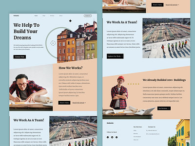 WeBuild - Construction Builders Website Portfolio architect architecture build builders building building constrcution clean company construction construction website contructor portfolio portfolio web real estate ui ui ux ux web web design website ui design
