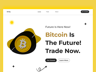 Bitcoin - Crypto Trading Marketplace Website bitcoin blockchain btc crypto crypto marketplace cryptocurrency design invest landing page marketplace minimal trade trading ui ui design ui ux ux web web design wesbite