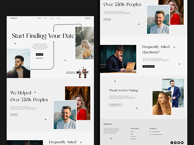 Find Your Partner - Dating Website branding couple finding date web dating dating website dating website design design find your partner landing page life partner match maker web message app partner partner finder social media tinder ui ui ux ux web design