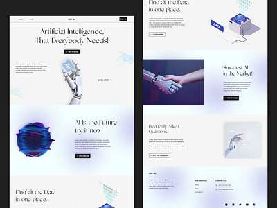 Artificial Intelligence - AI Website Design Figma