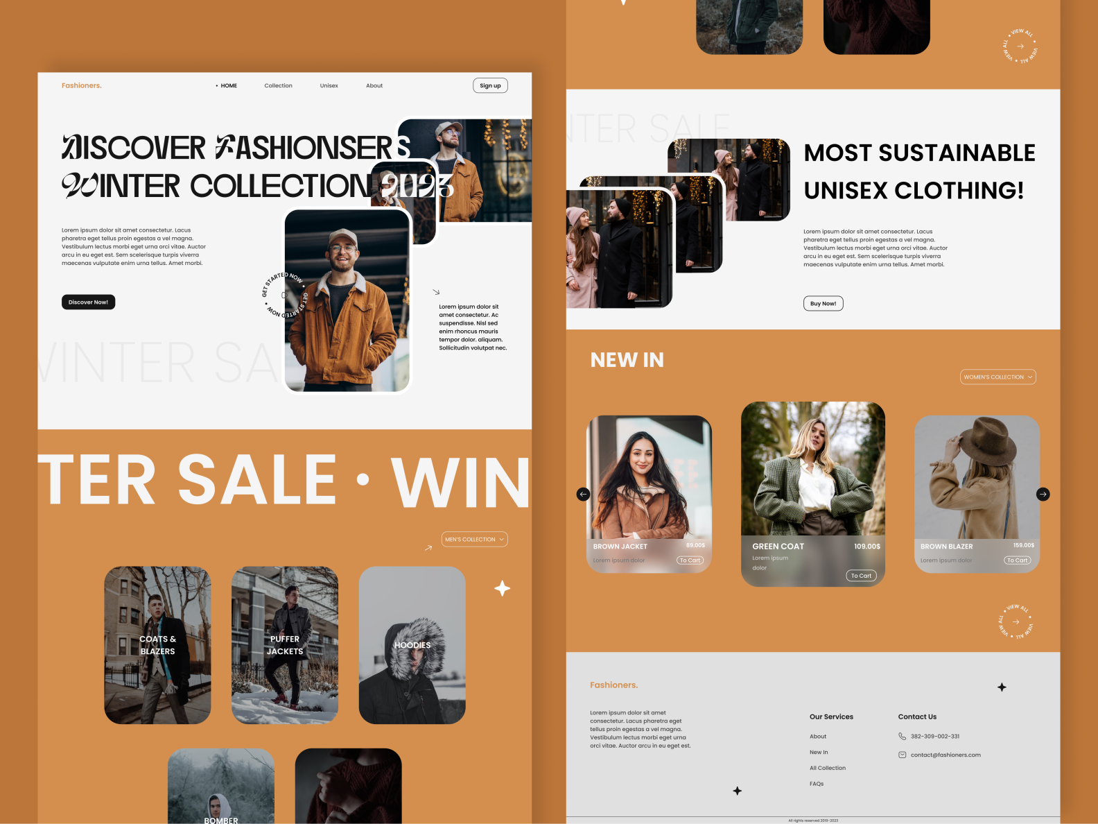 Clothing brand website by Muhammad Abdul Rauf on Dribbble