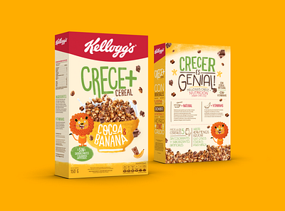 Package • Kelloggs Crece + branding design granola graphic design illustration illustrator logo packaging typography vector