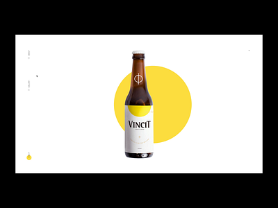Vincit Beer - Special Edition beer digital interaction interactive interface layout minimal minimalism minimalist motion package site ui web website