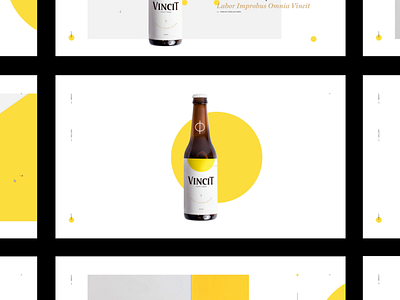 Vincit Beer - Special Edition beer brazilian design interaction interaction design interactive interface layout layoutdesign minimal portfolio site ui web