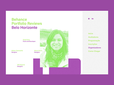 Behance Reviews 2016 - Organizadores behance bh brazil design hotsite interface minas gerais reviews site