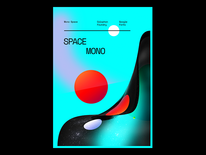 Space Mono Poster By Marco Vincit On Dribbble