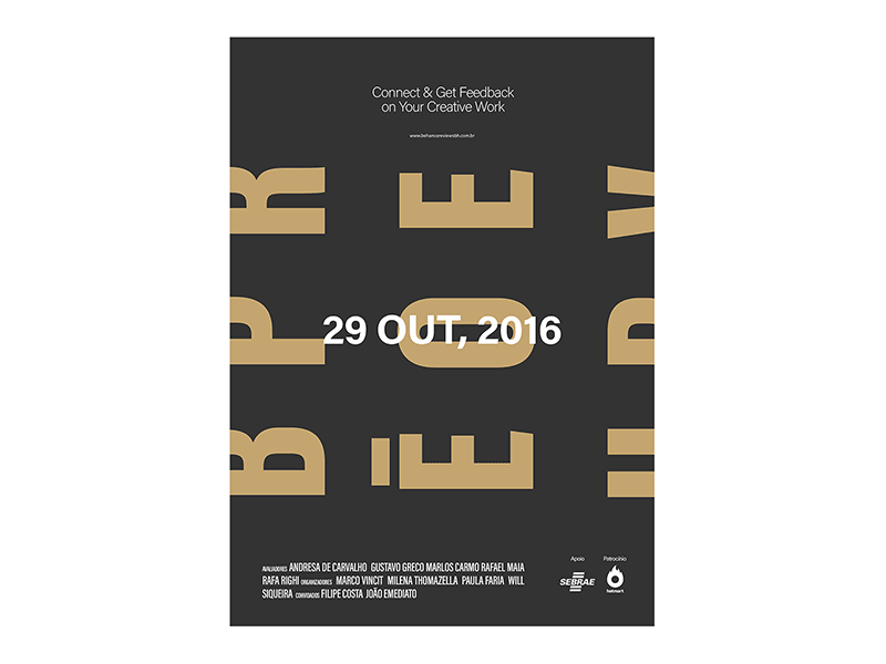 Behance Portfolio Reviews #10 - Posters behance belo horizonte brazil design event mg portfolio reviews talk