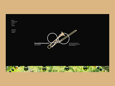 BandaSãoSebastião | 90anos band brand concert design digital digital design graphic graphic design identity orchestra portfolio site symphony web