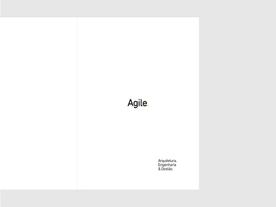 Agile. architect architecture brand brazil designer editorial graphic design gray grid home portfolio typography