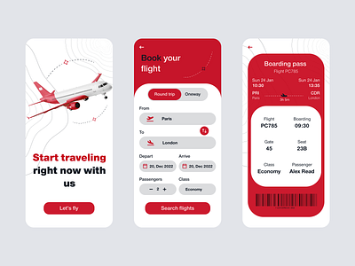 Daily UI 024 - Boarding Pass adobe airline airplane app daily ui daily ui 024 design figma mobile onboarding pass ui ux