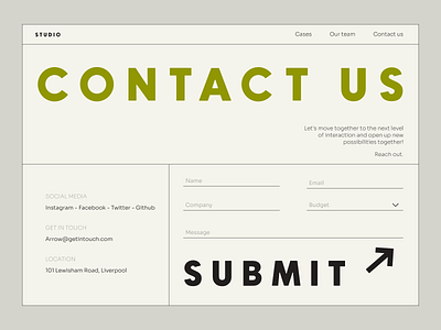 Contact Us - Daily UI 028 contact page contact us daily ui daily ui 028 design figma ui ux