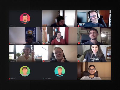 Friday Team Meeting bold friday friyay fun google hangouts morale remote strong team team meeting