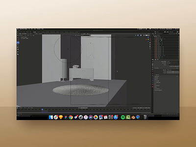 Behind the Scenes - 3D Room Setup 3d 3d art agency behind the scenes blender bts c4d design digital illustration render rendering web design wip work in progress