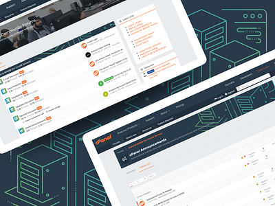 Project Highlight - cPanel agency bts community cpanel css database design digital forums gaming illustration landing page mockup php software threads tutorial vector
