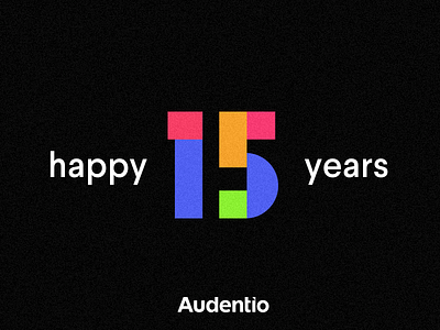 Audentio turns 15 agency branding community design forum illustration logo ui vector