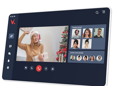 Video Call UI Mockup figma product design ui