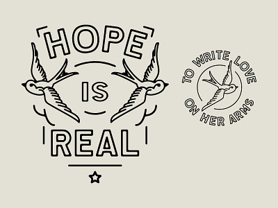 Swallows apparel design birds illustration lettering sailor jerry typography
